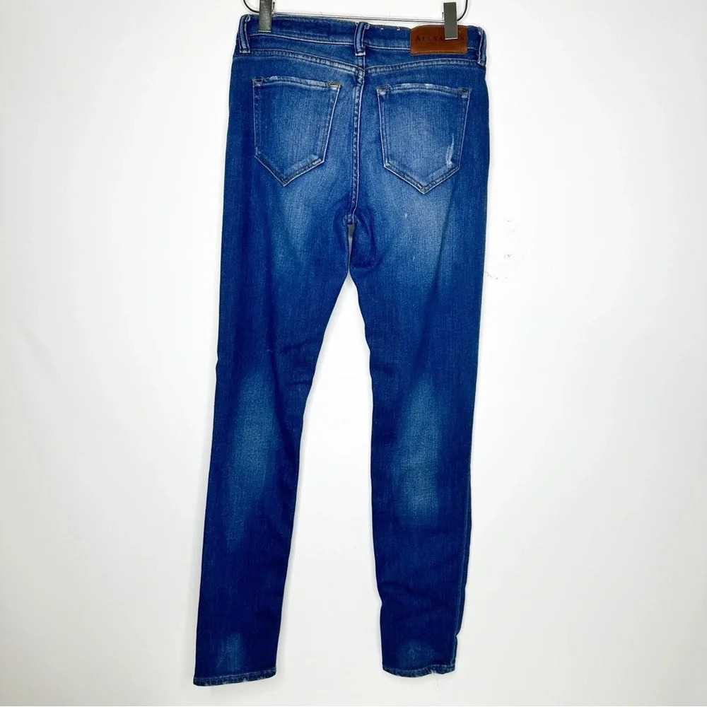 All Saints Zig Distressed Jeans Size 26 - Picture 5 of 5